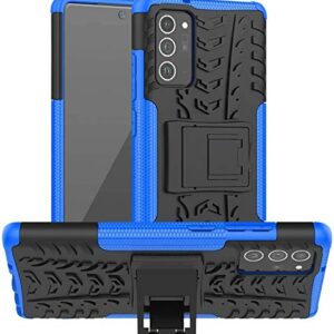 Lapinette Case with Samsung Galaxy Note 20 Ultra Shockproof - Case Galaxy Note 20 Ultra Heavy Duty - Armour Hybrid Protective Samsung Galaxy Note 20 Ultra Cover Double Layer Model Spider Blue