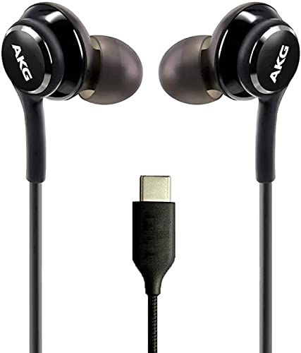 UrbanX OEM 2021 Stereo Headphones for Samsung Galaxy S20 5G Braided Cable with Microphone USB-C Connector (US Version with Warranty)