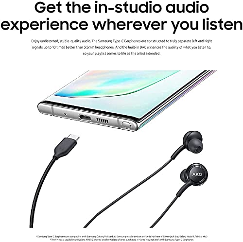 UrbanX OEM 2021 Stereo Headphones for Samsung Galaxy S20 5G Braided Cable with Microphone USB-C Connector (US Version with Warranty)