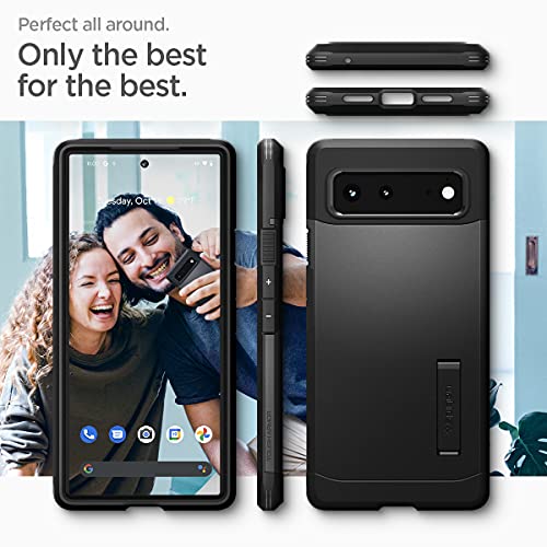 Spigen Tough Armor [Extreme Protection Tech] Designed for Google Pixel 6 Case (2021) - Black