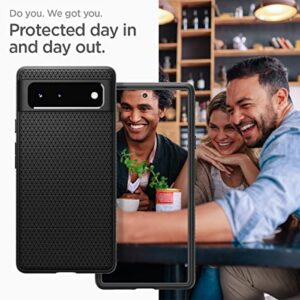 Spigen Liquid Air Armor Designed for Google Pixel 6 Case (2021) - Matte Black