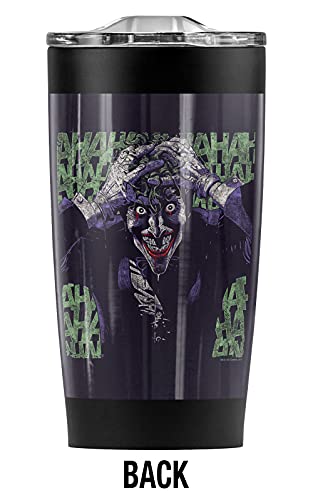 Logovision Batman Joker Insanity Stainless Steel Tumbler 20 oz Coffee Travel Mug/Cup, Vacuum Insulated & Double Wall with Leakproof Sliding Lid | Great for Hot Drinks and Cold Beverages