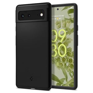 spigen thin fit designed for google pixel 6 case (2021) - black