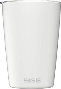 sigg - insulated coffee cup - travel mug neso pure ceram - dishwasher safe - bpa free - 18/8 stainless steel - white - 10 oz