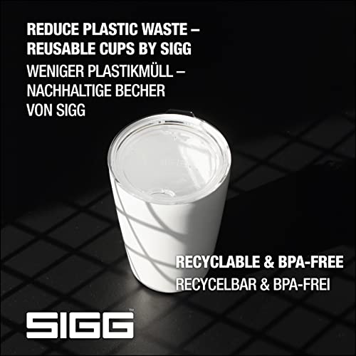 SIGG - Insulated Coffee Cup - Travel Mug Neso Pure Ceram - Dishwasher Safe - BPA Free - 18/8 Stainless Steel - White - 10 Oz