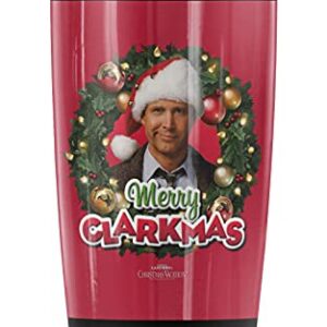 Logovision Christmas Vacation Merry Clarkmas Stainless Steel Tumbler 20 oz Coffee Travel Mug/Cup, Vacuum Insulated & Double Wall with Leakproof Sliding Lid | Great for Hot Drinks and Cold Beverages