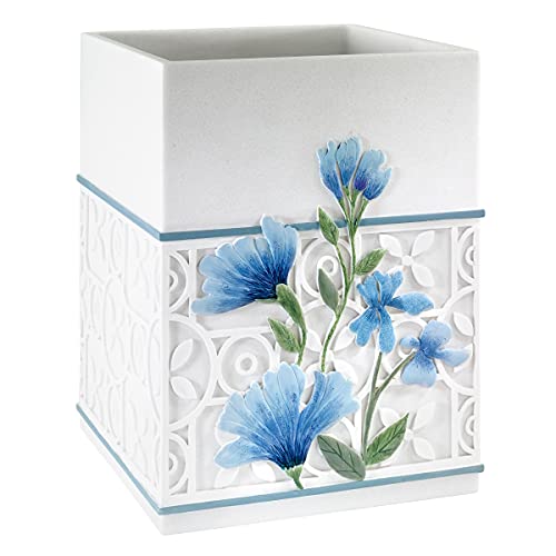 Avanti Linens - Wastebasket, Trash Can, Garden Inspired Home Décor (Garden View Collection)