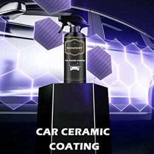 RIOUSERY Ceramic Coating for Cars, 10.2 Oz Car Wax Polish Spray Waterless Car Wash & Car Polish & Wax, The Ultimate Nano Ceramic Spray Protection for Car, Boat & Motorcycle for Easy Use