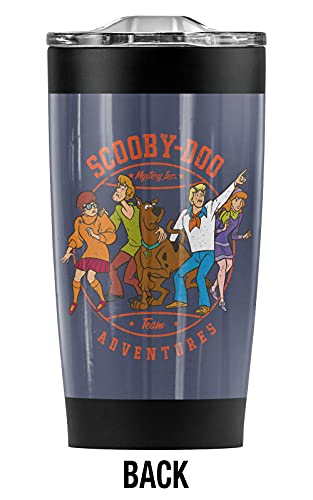 Logovision Scooby-Doo Scooby Adventures Stainless Steel Tumbler 20 oz Coffee Travel Mug/Cup, Vacuum Insulated & Double Wall with Leakproof Sliding Lid | Great for Hot Drinks and Cold Beverages