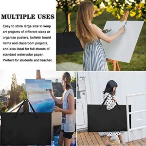 2 Pack Light Weight Art Portfolio Bag with Nylon Shoulder, 24"X 36" Large Size Poster Board Storage Bag, Waterproof Drawing Painting Sketch Bag Case for Artist and Student Art Work Portfolio