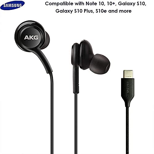 UrbanX 2021 Stereo Headphones for Note 10, Note 10+, Galaxy S10, S9 Plus, S10e, Galaxy S21, Galaxy S20 FE, Galaxy S20, Microphone and Volume Remote Type-C Connector