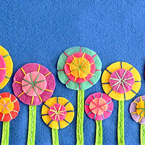 Xiasen 60Pcs Felt Sheet Fabric for Crafts 8 x 12 Inches Assorted 40 Color 1mm Thick Soft Sewing Felt for Kids Arts Crafting Ornaments Projects Making.