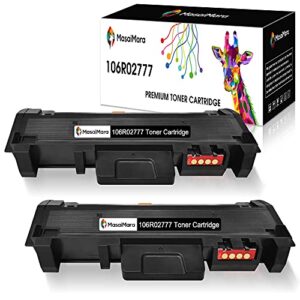 masaimara 106r02777 compatible toner cartridge replacement for xerox 3215 3260 106r02777 to use with xerox workcentre 3225 3215 3215ni 3225dni phaser 3260 3260dni 3260di 3052 (black, 2pack)