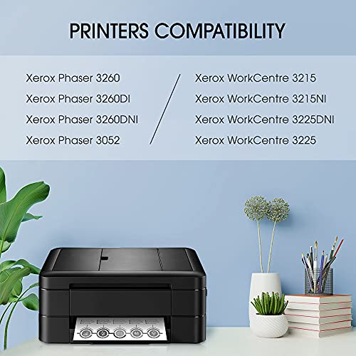 MasaiMara 106R02777 Compatible Toner Cartridge Replacement for Xerox 3215 3260 106R02777 to use with Xerox WorkCentre 3225 3215 3215NI 3225DNI Phaser 3260 3260DNI 3260DI 3052 (Black, 2Pack)