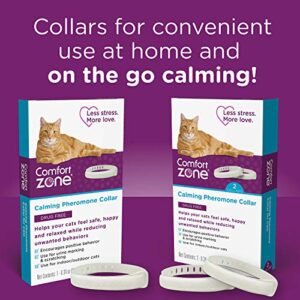 Comfort Zone Cat Calming Collar, 4-Pack; Pheromones to Reduce Scratching, Spraying & More