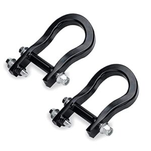 gelessy front recovery hooks 84072463 23236699 19159115 compatible with 2007-2018 chevy silverado sierra 1500 - black tow hooks (2pack)