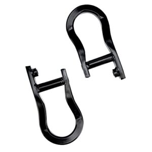 Gelessy Front Recovery Hooks 84072463 23236699 19159115 Compatible with 2007-2018 Chevy Silverado Sierra 1500 - Black Tow Hooks (2pack)