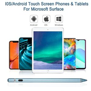 Stylus Pens for Touch Screens,Stylus Pencil Compatible for Apple,Universal Fine Point Stylus for iOS/Android Smartphone and Tablets,Active Stylus Stylist Pen Pencil for Precise Writing/Drawing (Blue)