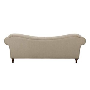 Lexicon Waverly Textured Fabric Tufted Sofa, 91.5" W, Brown