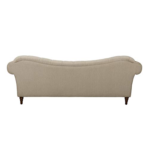 Lexicon Waverly Textured Fabric Tufted Sofa, 91.5" W, Brown