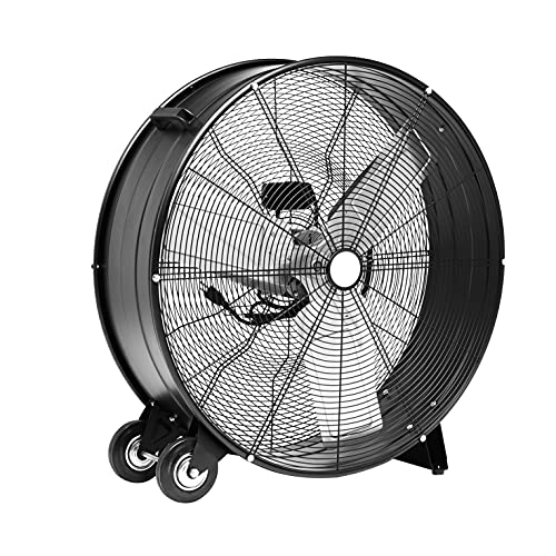 AmazonCommercial, Black 2-Speed 30-Inch Drum Fan