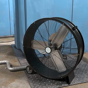 AmazonCommercial, Black 2-Speed 30-Inch Drum Fan