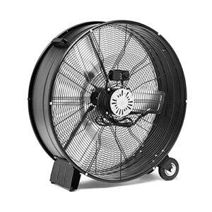 AmazonCommercial, Black 2-Speed 30-Inch Drum Fan