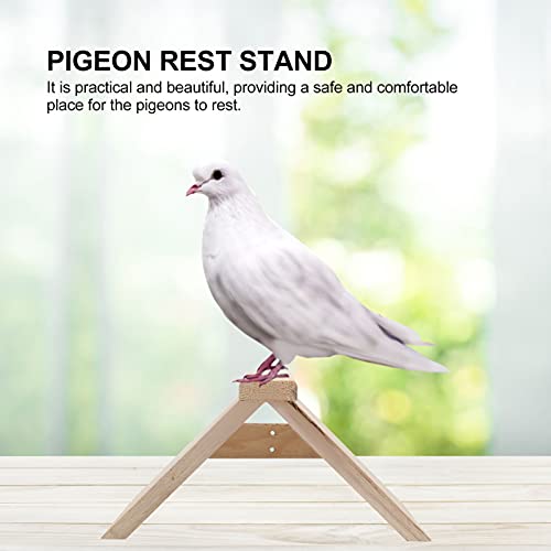 balacoo 2pcs Pigeon Perches Woodden Dove Rest Stand Pigeons Rest Stand Bird Perches Durable Wood Roost Racing Pigeon Stand Frame for Dove Swallow Birds