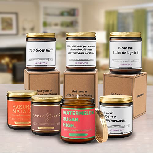 Long Distance Relationship Natural Soy Candle - Fun I Miss You Gifts for Boyfriend, Girlfriend, BFF, Best Friend, Her, Him, Women, Couples, Bestfriend Friendship Relationship Candle