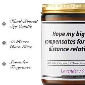 Long Distance Relationship Natural Soy Candle - Fun I Miss You Gifts for Boyfriend, Girlfriend, BFF, Best Friend, Her, Him, Women, Couples, Bestfriend Friendship Relationship Candle