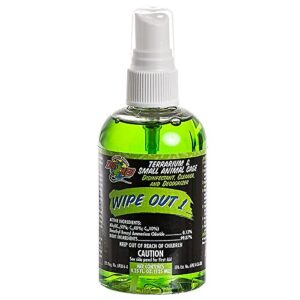 wipeout reptile terrarium cleaner (4.25oz) - with attached dbdpet pro-tip guide