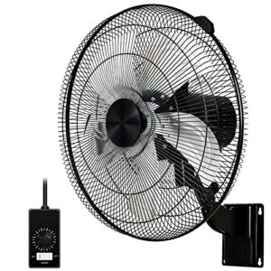 simple deluxe 18 inch household commercial wall mount fan 1 pack,black