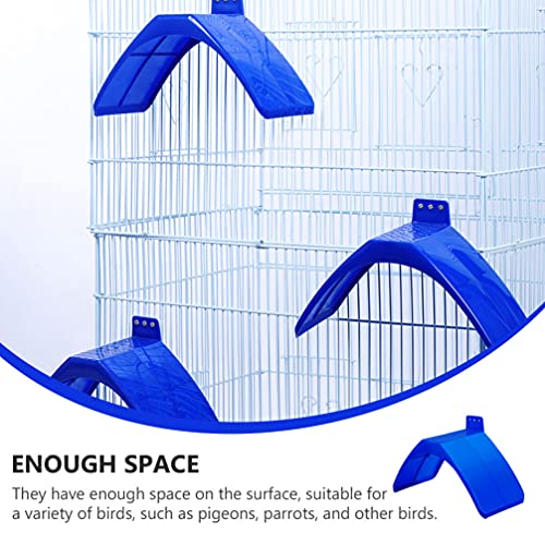 Balacoo 30Pcs Dove Rest Stand Lightweight Plastic Pigeon Perch Roost Bird Dwelling Stand Support Cage Accessories for Dove Pigeon and Other Birds Blue