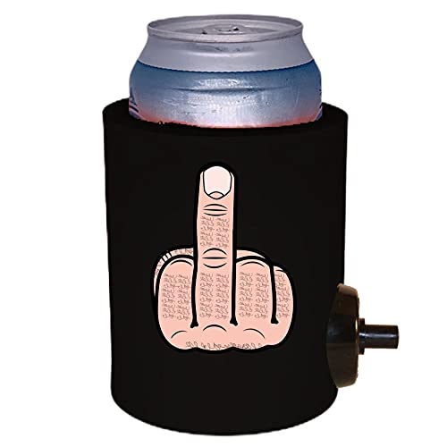 Middle Finger Shotgun Can Coolie (1, Black)