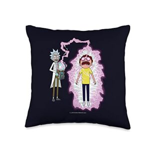 rick and morty morty reboot throw pillow, 16x16, multicolor