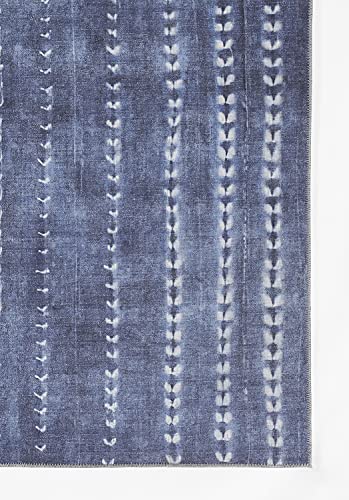 Novogratz by Momeni Bolt Polyester Denim Area Rug 9' X 12'