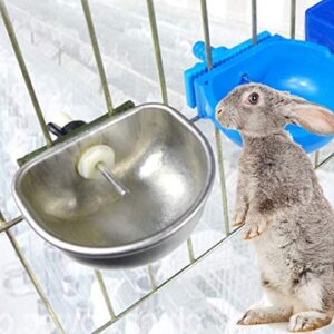 10Pcs Rabbit Feeder Bowl, Automatic Rabbit Water Cups Drinker Rabbit Feeding Tools for Rabbit Squirrels Chinchilla Hamster Ferret