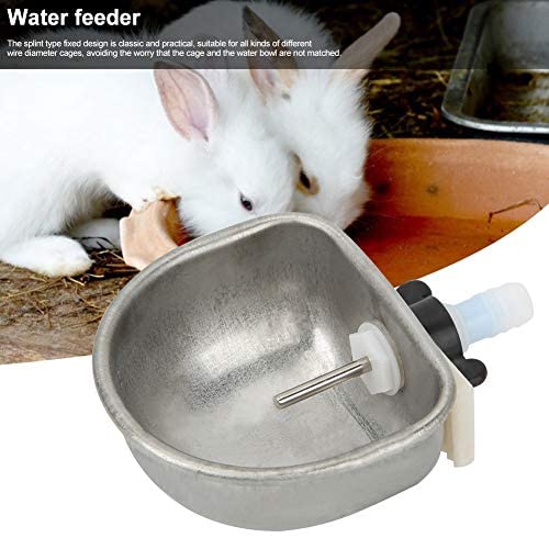 10Pcs Rabbit Feeder Bowl, Automatic Rabbit Water Cups Drinker Rabbit Feeding Tools for Rabbit Squirrels Chinchilla Hamster Ferret