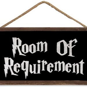 Room of Requirement Wizardry Hanging Plaque Magic Gift Bedroom Toilet Wood Sign (US-G005)