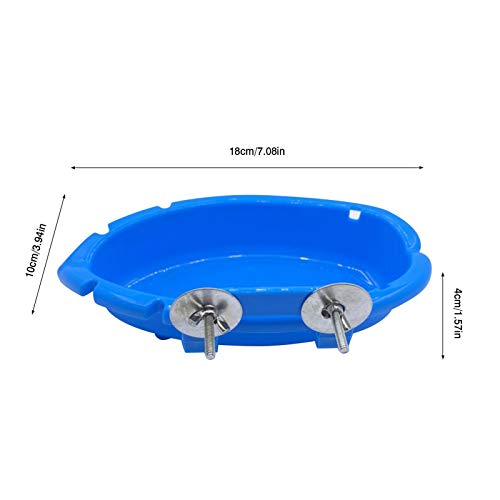 XUEF Bird Bath Tub Bowl Basin Parrot Cage Hanging Bathing Box Bathing Supplies Feeder Bird Cage Shower Accessories for Small Birds Parrots