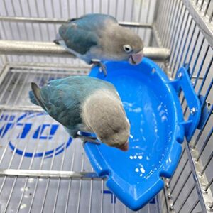 XUEF Bird Bath Tub Bowl Basin Parrot Cage Hanging Bathing Box Bathing Supplies Feeder Bird Cage Shower Accessories for Small Birds Parrots