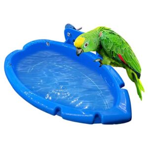 XUEF Bird Bath Tub Bowl Basin Parrot Cage Hanging Bathing Box Bathing Supplies Feeder Bird Cage Shower Accessories for Small Birds Parrots