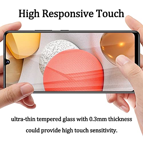 for Samsung Galaxy A42 5G Privacy Screen Protector, Anti Spy Anti Peeping Anti Scratch HD Tempered Glass Protective Glass Film Screen Protector for Samsung Galaxy A42 5G, Case Friendly, Easy Install (2 Pack - Black)