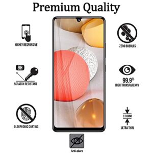 for Samsung Galaxy A42 5G Privacy Screen Protector, Anti Spy Anti Peeping Anti Scratch HD Tempered Glass Protective Glass Film Screen Protector for Samsung Galaxy A42 5G, Case Friendly, Easy Install (2 Pack - Black)