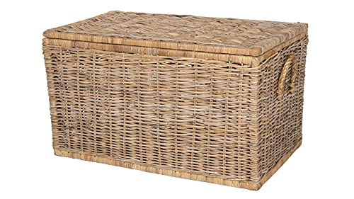 Kouboo Rattan Kobo Decorative Storage Trunk with Lid, Large