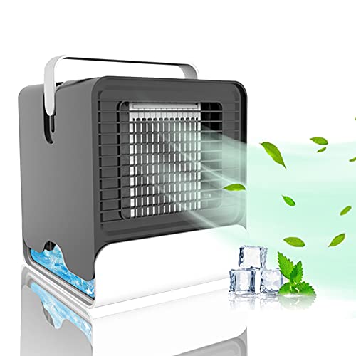 Portable Air Conditioner,Personal Air Cooler Misting Fan with 3-Speeds,Mini USB Portable Cooler Air Conditioning Fan,Quiet Mini Fan Air Cooler Suitable For Home,Office.