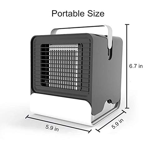 Portable Air Conditioner,Personal Air Cooler Misting Fan with 3-Speeds,Mini USB Portable Cooler Air Conditioning Fan,Quiet Mini Fan Air Cooler Suitable For Home,Office.