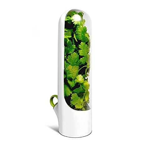 Fresh Herb Keeper, Vegetable Preservation Bottle Vanilla Keep-Fresh Cup Keeps Greens and Vegetables Fresh for Cilantro Mint Parsley Asparagus