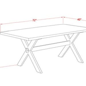 East West Furniture X2-777 X2-777, Large, X2-777