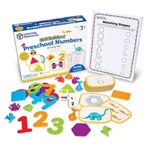 learning resources skill builders! preschool numbers - 52 pieces, ages 3+ toddler learning activities, preschool learning materials, homeschool preschool supplies, number learning for preschool